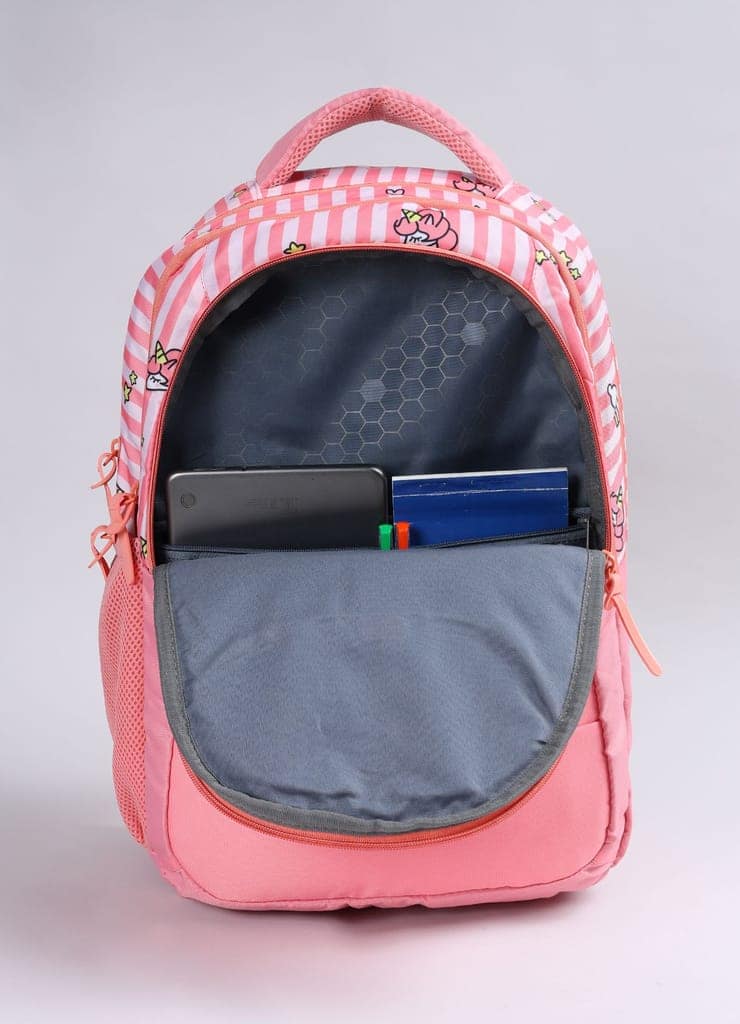 PB Pearlbags Polyester Water Resistant Casual Backpack With Laptop Sleeve For School,college & Office For Boys and Girls,Men & Women view 2