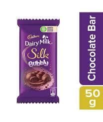 Cadbury Dairy Milk Silk Bubbly Chocolate Bar 50g