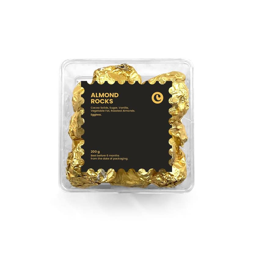 Chocopearl Eggless Chocolate Almond Rock with Cocoa Solids, Roasted Almonds & Rice Crispies – 200gm view 6