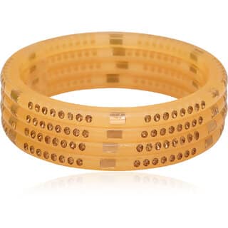 LUV FASHION Turquoise plastic Designer Bangles view 2