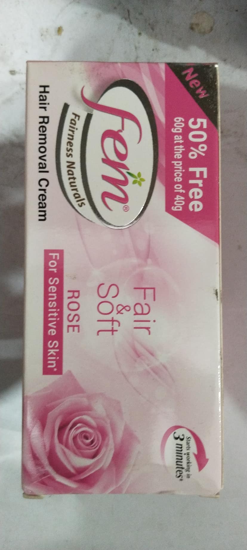 Fem Fairness naturals Hair removal cream Rose
