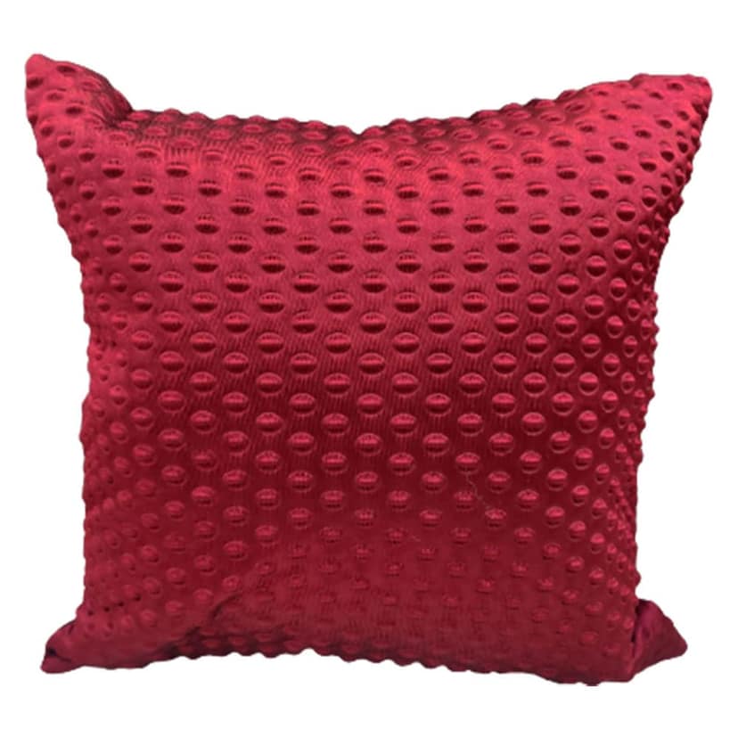 GOODVIBES Maroon Red White Damask Woven Square 3 Cushion Covers and 1 Table Runner Combo Luxury Modern Pillow Cover for Sofa Living Room Bedroom |16X16 Inch Cushion Cover I12 X 59 Inch Table Runner view 2