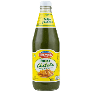 Cremica Pudina Chataka Spicy Mint Sauce, 450G Bottle