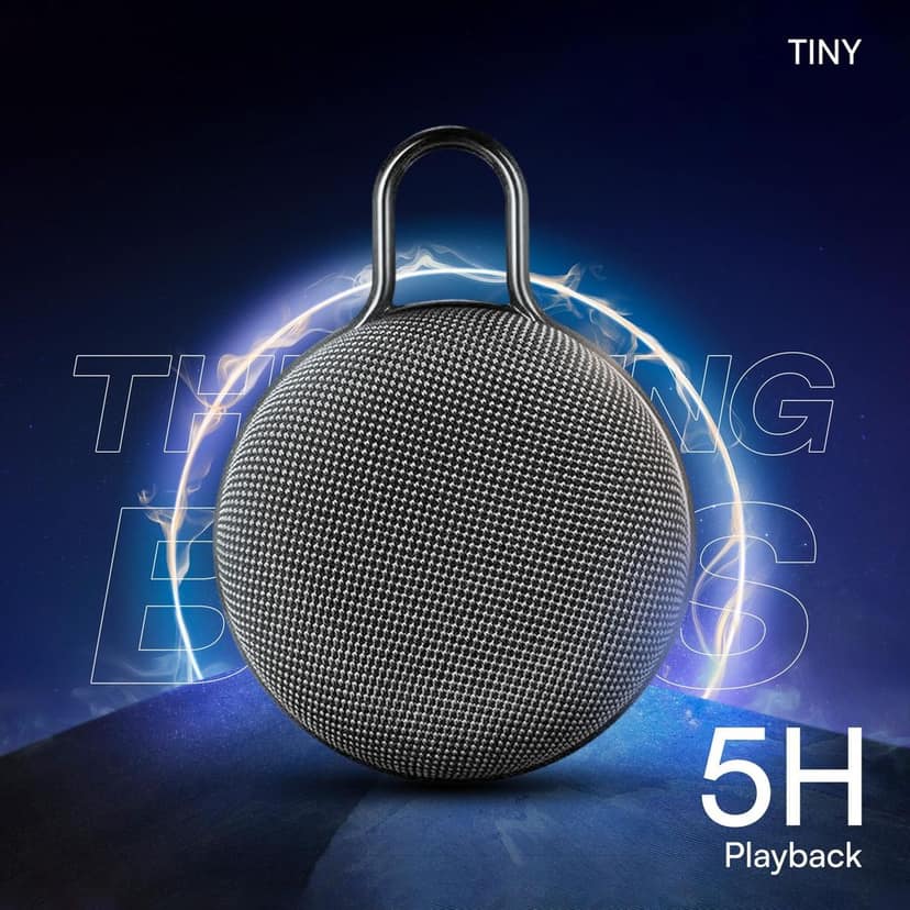 HAPIPOLA BLUETOOTH SPEAKER TINY Immersive Audio | Good Bass | Light Weight 5 hours Playback | Playback Control Hands-free calls | Micro Interface view 5