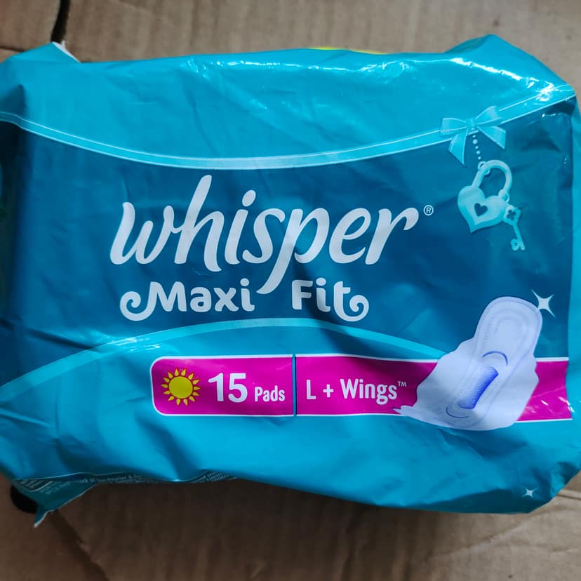 Whisper maxi fit L wings 15 pads
