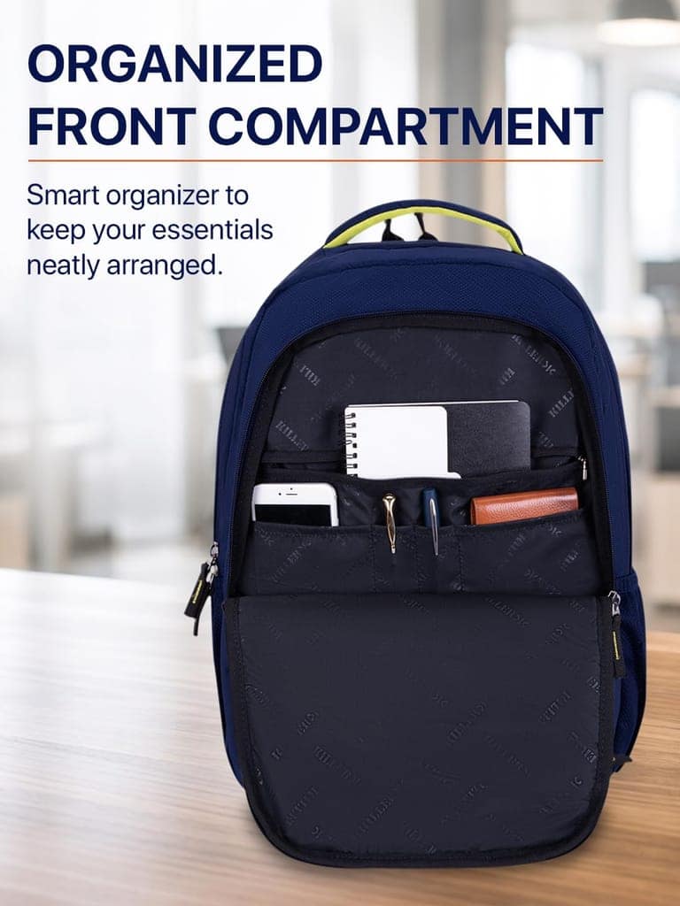 Louis 38L Laptop Backpack | Spacious Travel & Work Bag with Padded Laptop Compartment & Organizer view 3