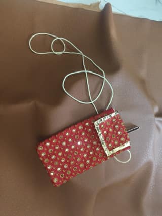 Versatile Daily Use Mobile Bag with Strap, Hook & Chain