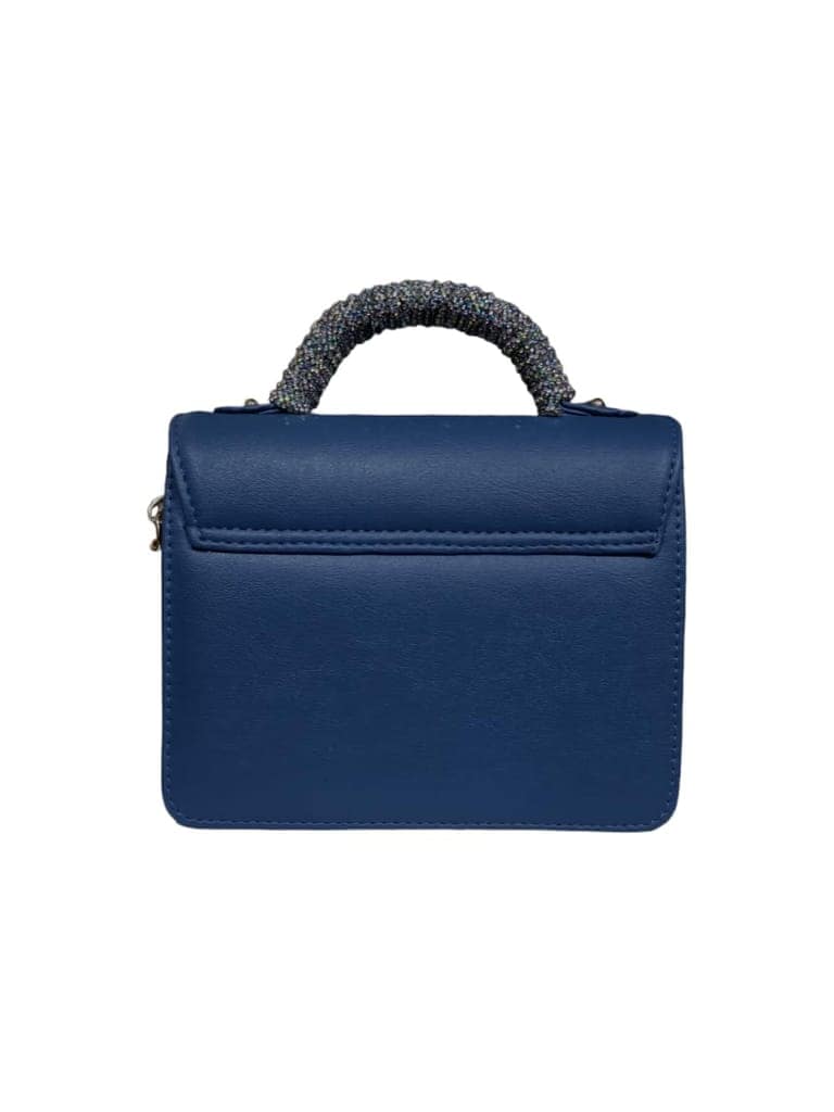 Vdesi Blue Rhinestone Tie-Up Bag view 4