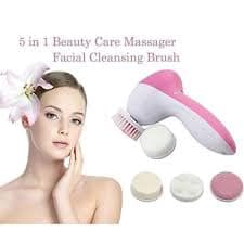Electric Facial Cleansing Brush Set with Multiple Heads