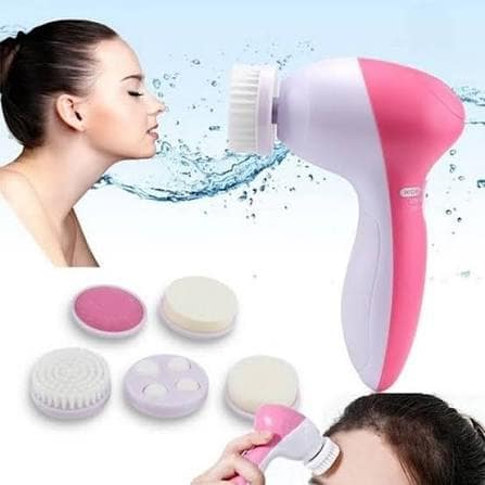 Electric Facial Cleansing Brush Set with Multiple Heads view 4