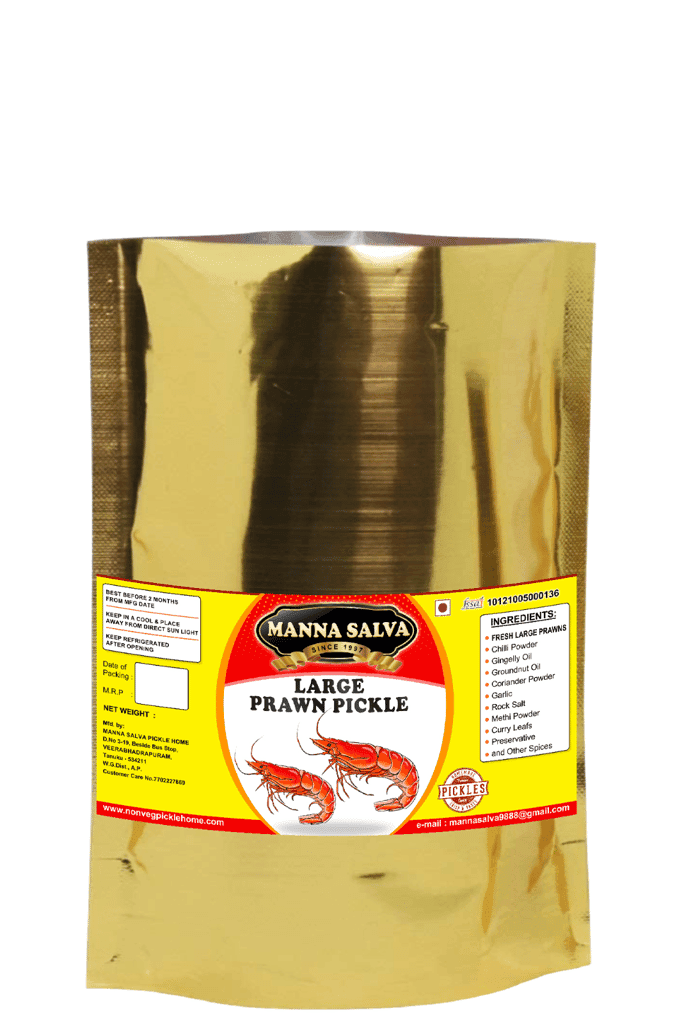 Manna Salva Pickles - Large Prawn Pickle Non - Veg Pickle view 2