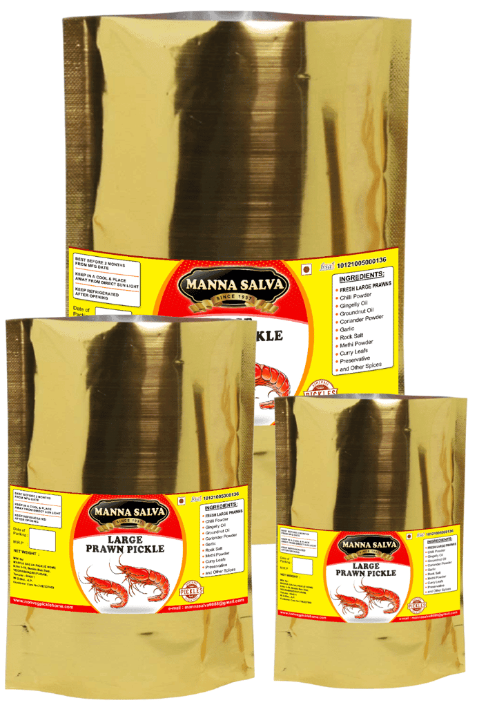 Manna Salva Pickles - Large Prawn Pickle Non - Veg Pickle view 4
