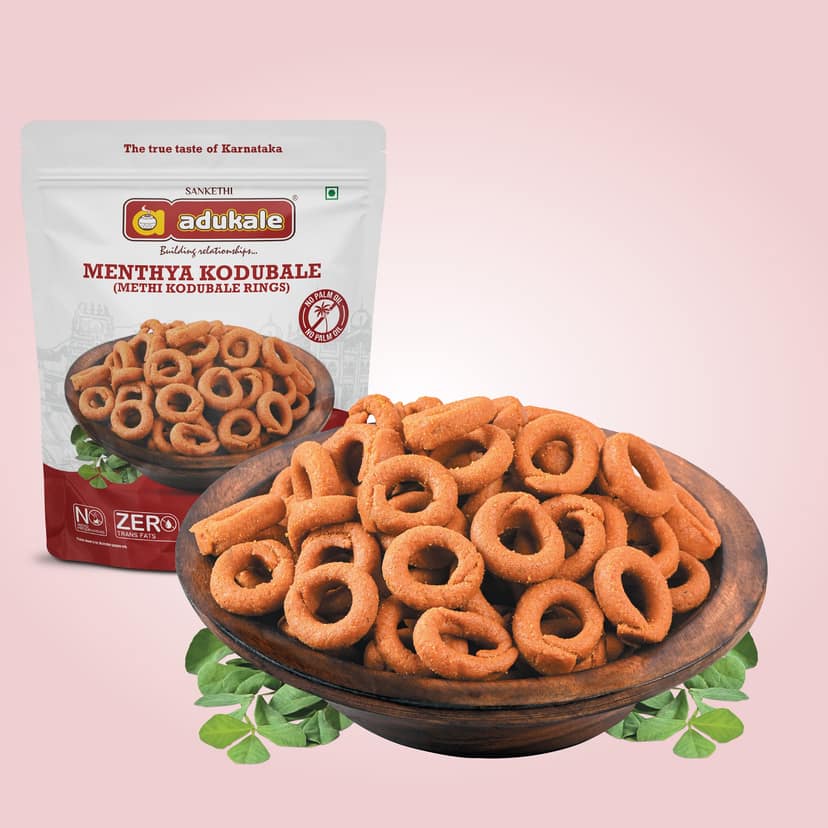 Menthya kodubale (methi kodubale rings) 180 gm