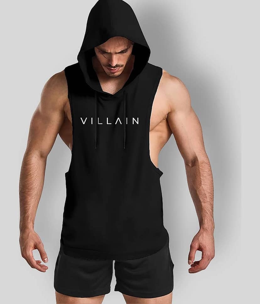 VILLAIN - Black Polyester Men's Gym Sweatshirt ( Pack of 1 )