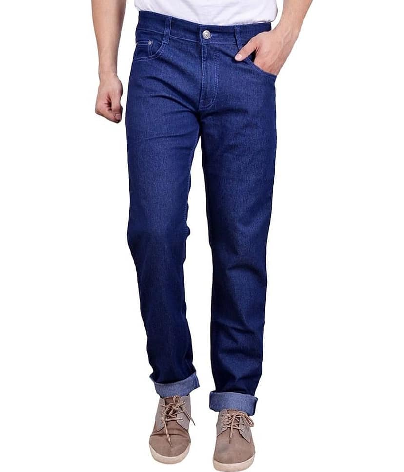 Studio Nexx - Navy Blue Denim Regular Fit Men's Jeans ( Pack of 1 )