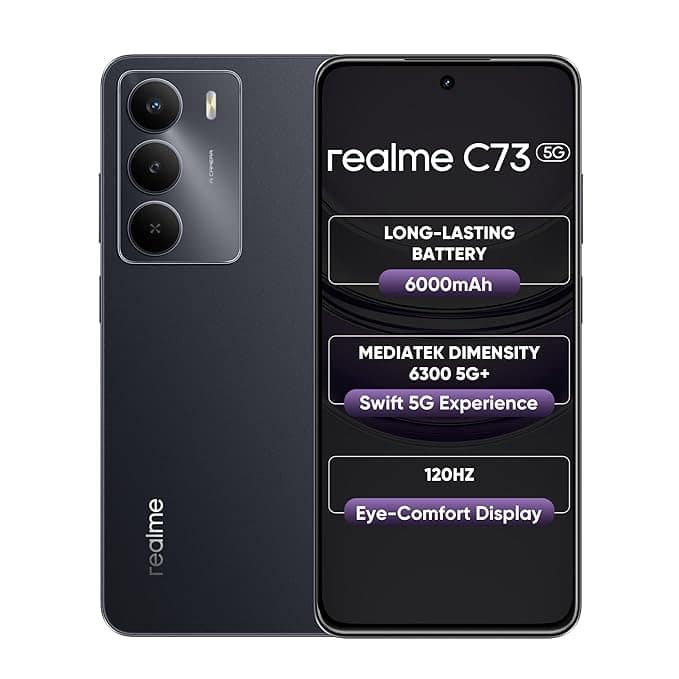 REALME C71 (Obsidian Black, 4GB RAM, 64GB Storage)