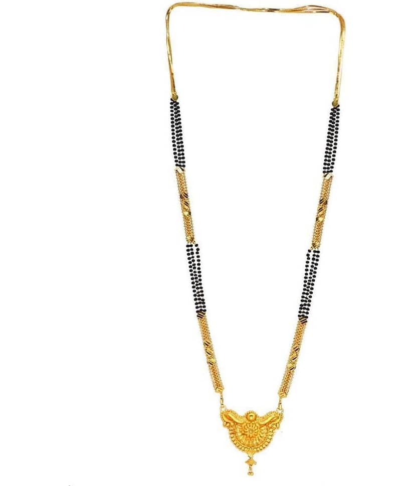 shankhraj mall - Golden Mangalsutra ( Pack of 1 )