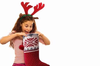 Christmas Theme Knitted Stocking