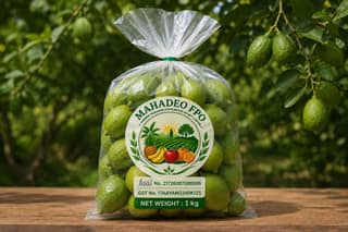 Mahadeo FPO Fresh Green Lemon (1 Kg Pack)