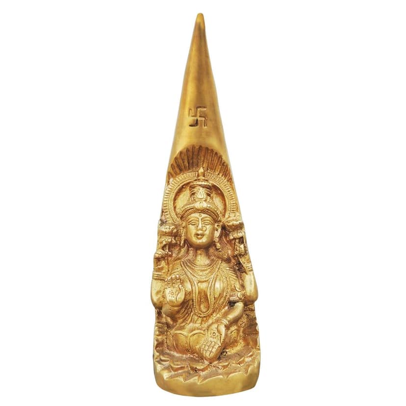 Brass Showpiece Teeth Laxmi Ji Statue (BSMAS248) view 2
