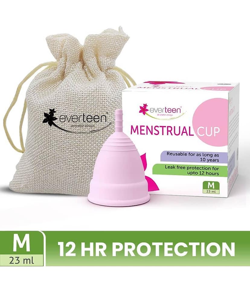 Everteen Silicone Reusable Menstrual Cup Medium ( Pack of 1 ) view 2