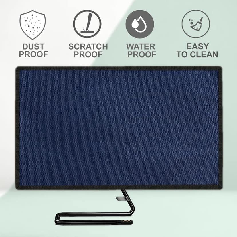 PalaP Super Premium Dust Proof Monitor Cover for Lenovo All in ONE Desktop 22 inches (Grey) view 6