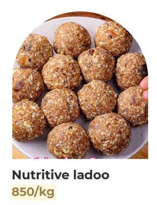 Nutritive Dry Fruit Ladoo (1kg) | Energy-Dense Traditional Sweet | Festive & Daily Snacking