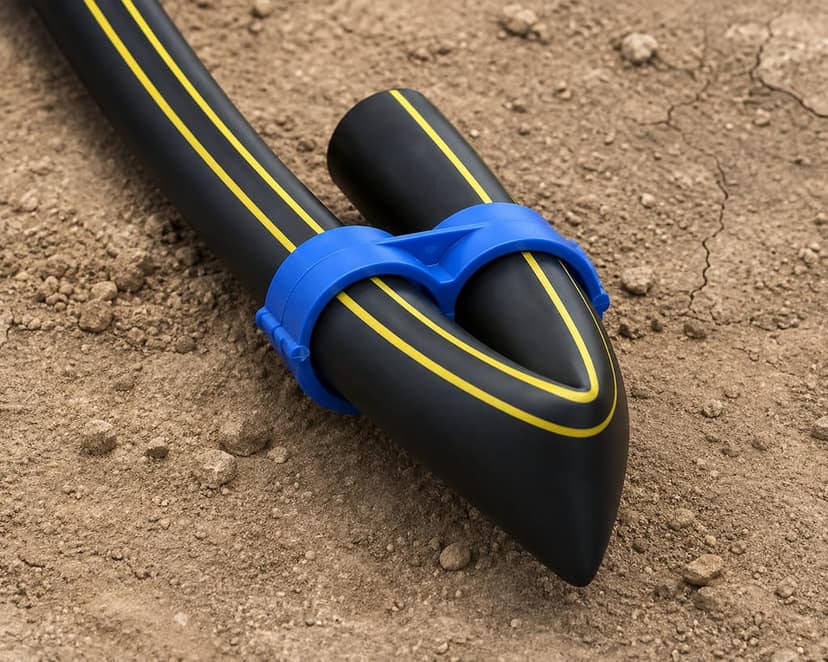 Poly Barbed End Stop 8 Shape Fitting (Size - 16mm) - (Pack of 100 PCS) - Jain Irrigation