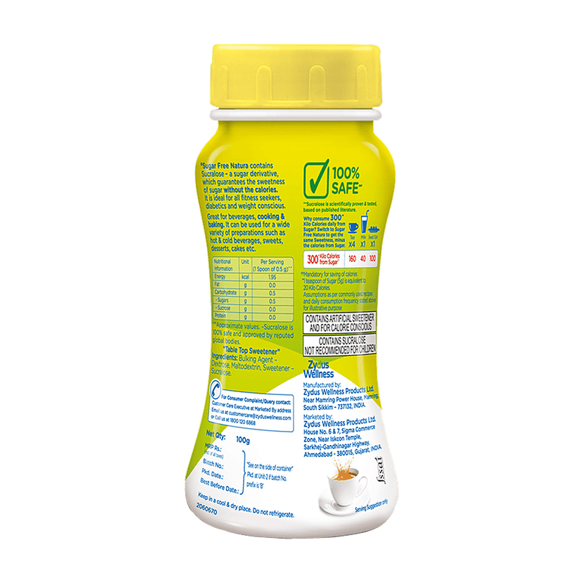 Sugar Free Natura Low Calorie Sweetener, 100 G Jar view 2