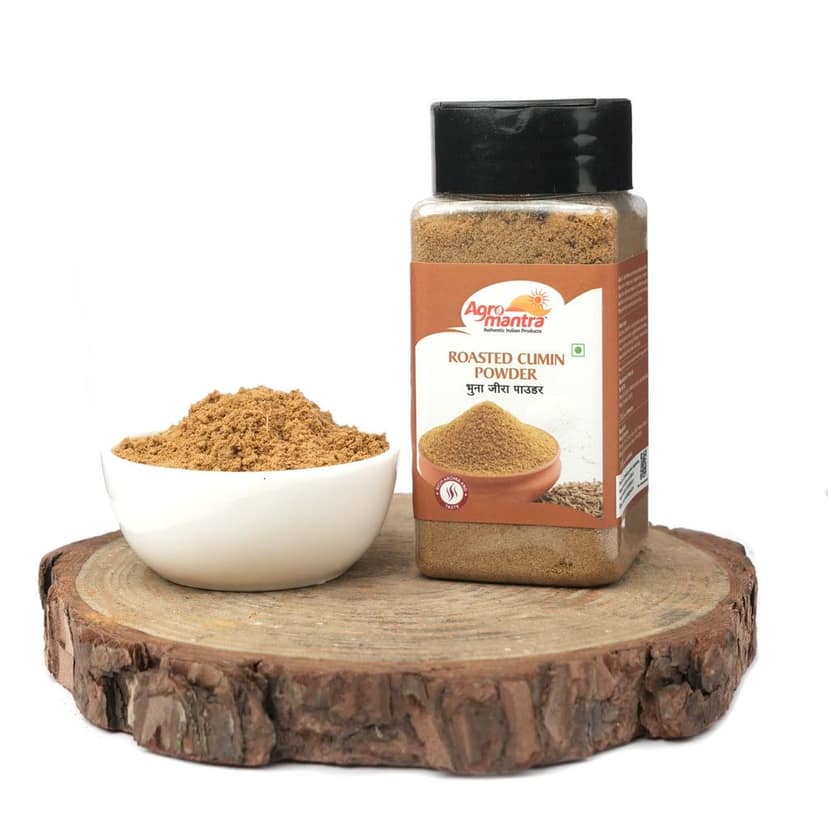 Agro Mantra Roasted Cumin Powder 100g | Authentic Indian Flavor | Sourced from Gujarat | Aromatic & Smoky Spice | Ideal for Curries, Dals & Stir-Fries | Vegetarian Spice (pack of 3) view 2