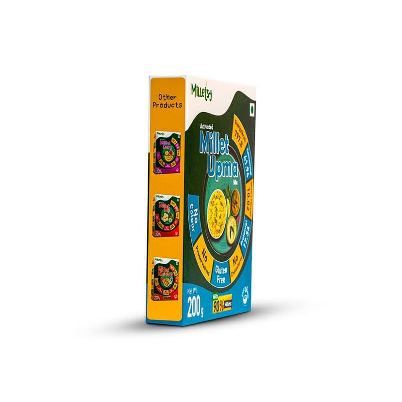 Milletsy Millet Upma Instant Mix Pack of 2| 200 gm each view 4