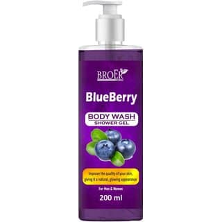 Broer Blueberry Body Wash Shower Gel For Men & women | Improve Skin Quality, SLS Free (200 ml)