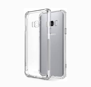 PLUGTECH TPU Ultra Hybrid Clear Camera Protection Back Cover Case for Samsung S8