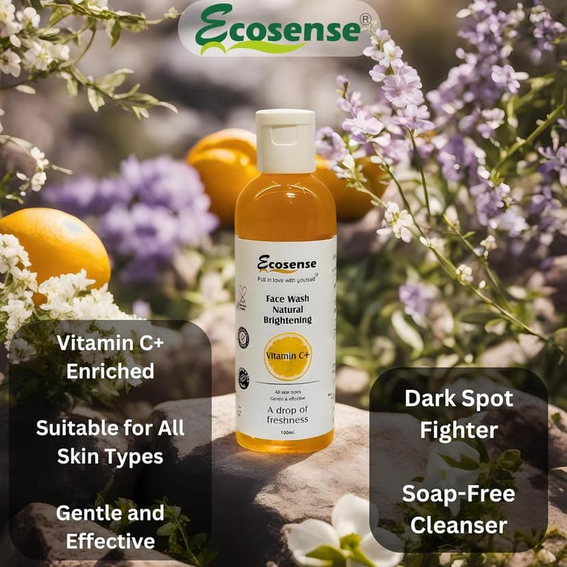 Ecosense Vitamin C Facewash with Lemon & Orange Extracts for All Skin Types (100ml) view 3