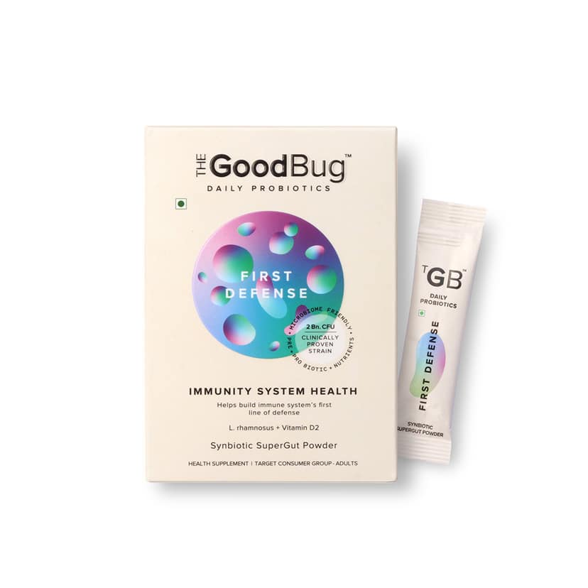 The Good Bug First Defense Synbiotic SuperGut Powder 4 Gms (Pack of 15 Sticks)