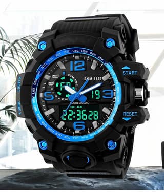Harbor Black Silicon Analog-Digital Men's Watch