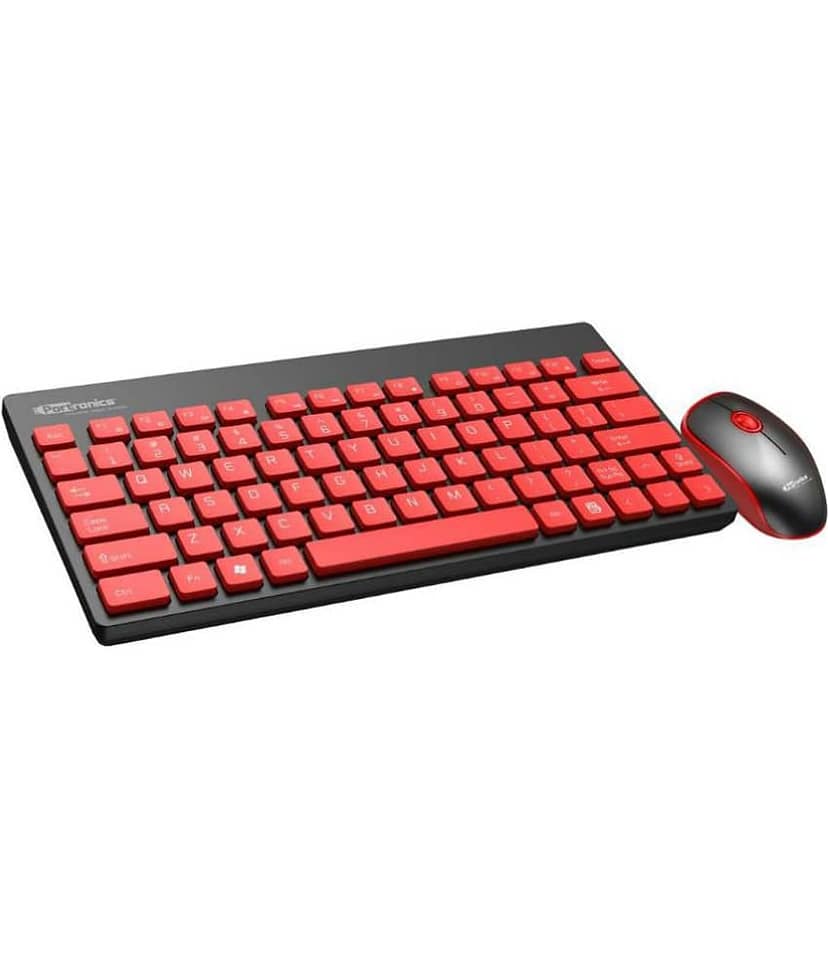 Portronics Key 2 Combo:Multimedia Wireless Keyboard & Mouse ,Black (POR 372)
