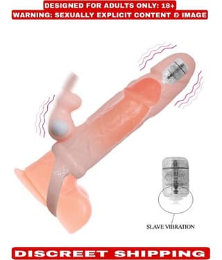 BAILE DUAL VIBRATION JUMBO HEAD BIG LONGER REALISTIC EXTANSION PENIS SLEEVE FOR MEN BY KAMAHOUSE