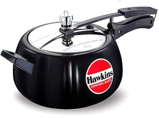 Hawkins Contura Hard Anodised Aluminium Pressure Cooker, 5 Liters(CB50) by Mahavir Home Store
