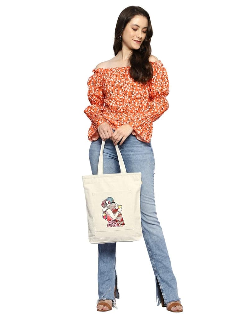 Printed Tote bag for everyday use view 8