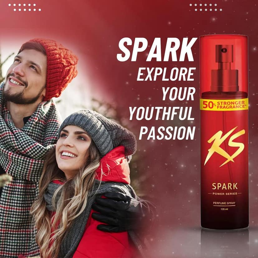 KamaSutra Spark Power Series Fragrance Body Spray 135Ml, Fresh, Unisex view 5