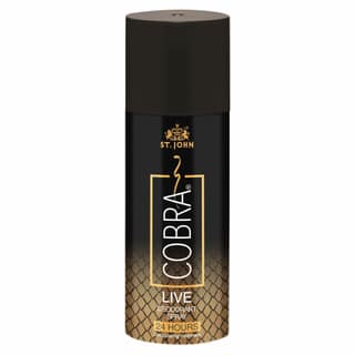 ST.JOHN Deo Cobra Live Limited Edition Deodorant Body Spray for Long Lasting Protection 150ml (Pack of 12)