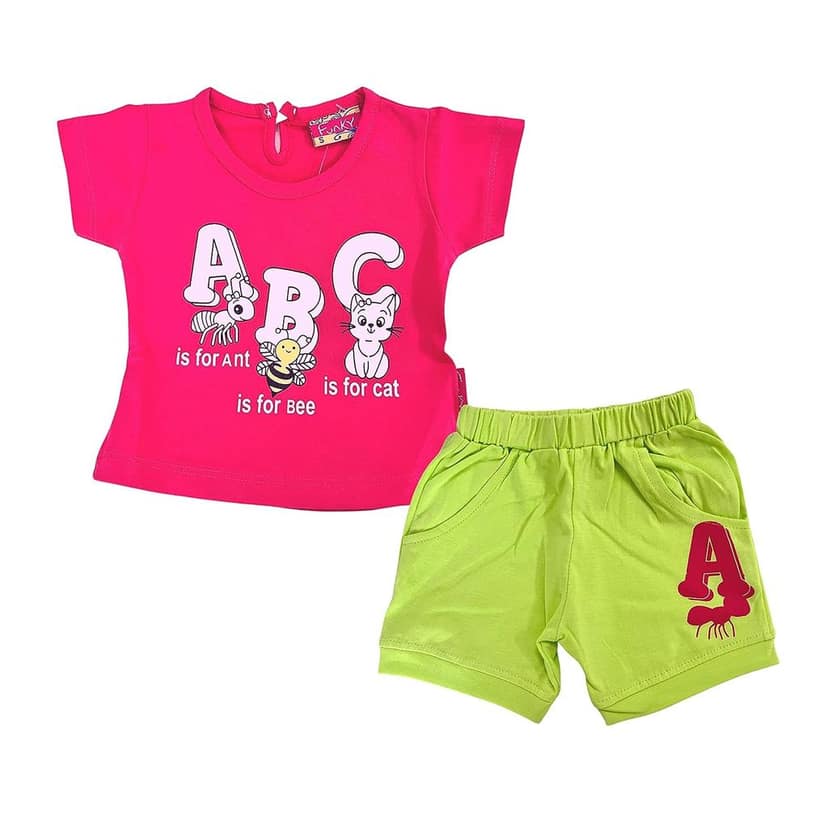 KID'S CARE By Welfit Girls/Baby Girls/toddlers Stylish Cute Printed Cotton Top and Short view 2