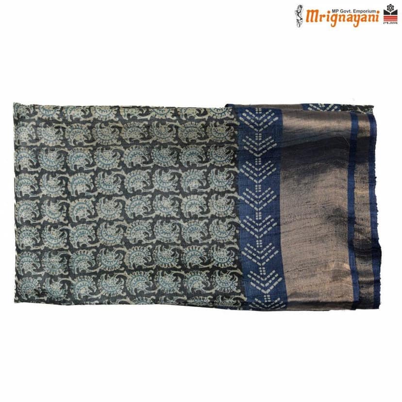 HANDLOOM KOSA SAREE WITH BLOUSE (SKU - 3H0201120622, SAREE - 1175) view 5