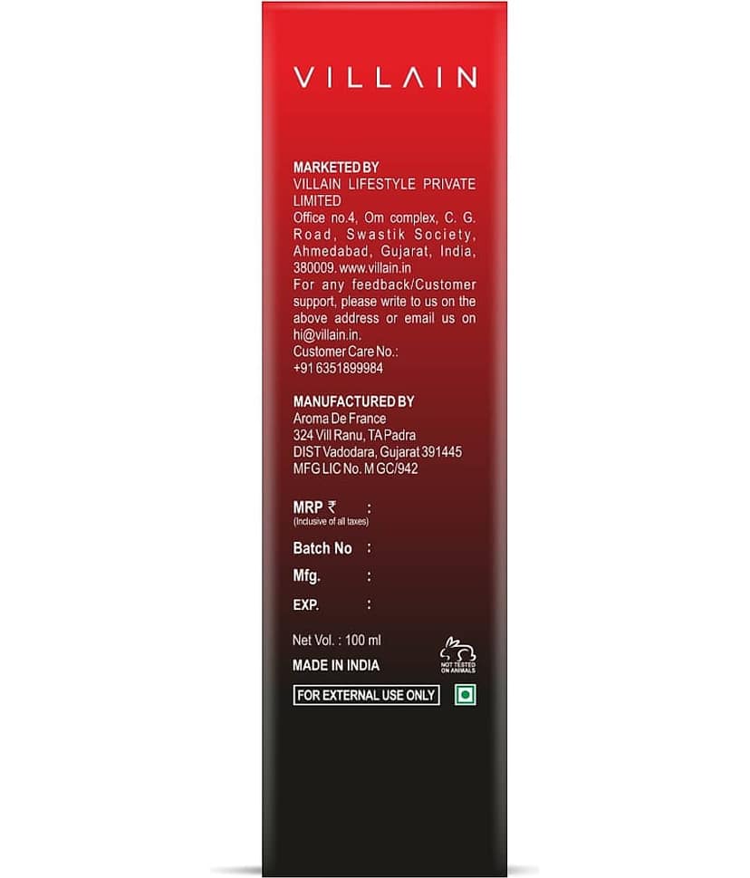 VILLAIN - Daring Duo Men's Snake & OUD Perfume 100ml Eau De Parfum (EDP) For Men 2 ( Pack of 2 ) view 2