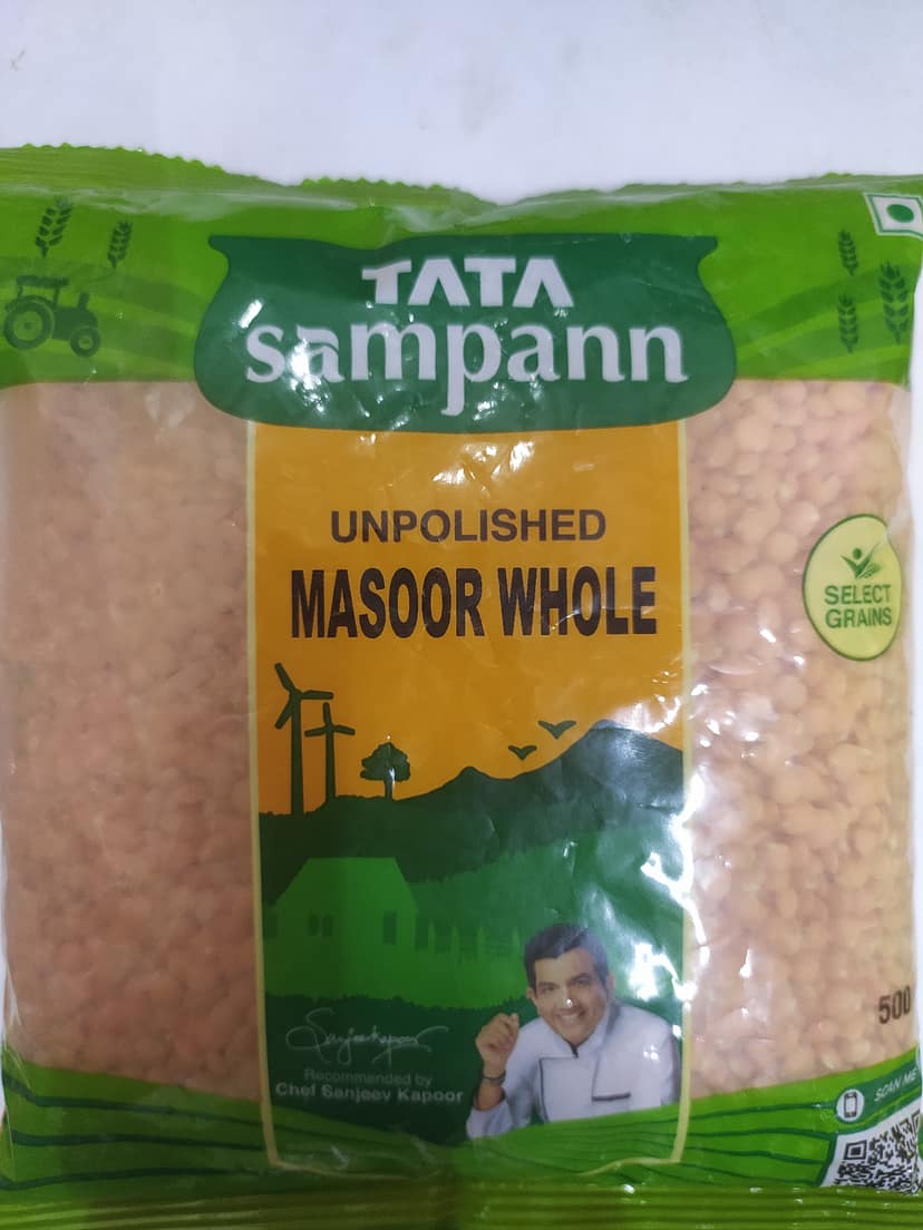 Tata Sampann Unpolished Masoor whole
