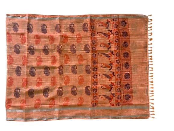 Linen Cotton Saree view 5