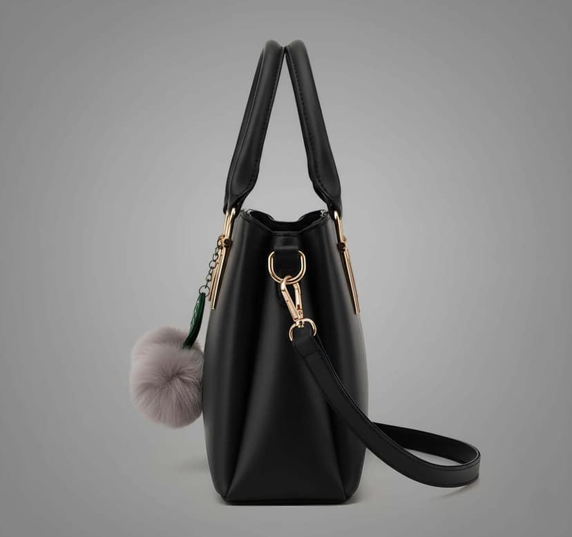 Latest Stylish Women Faux Leather Handbag | Fashionable Shoulder & Tote Bag | Lightweight Durable Purse for Work, Casual & Travel view 3