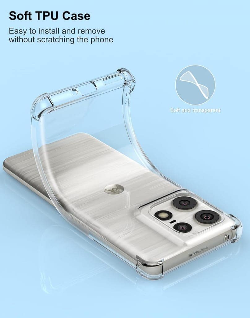 Starz for Moto Edge 50 Pro back Cover case transparent Shockproof view 3