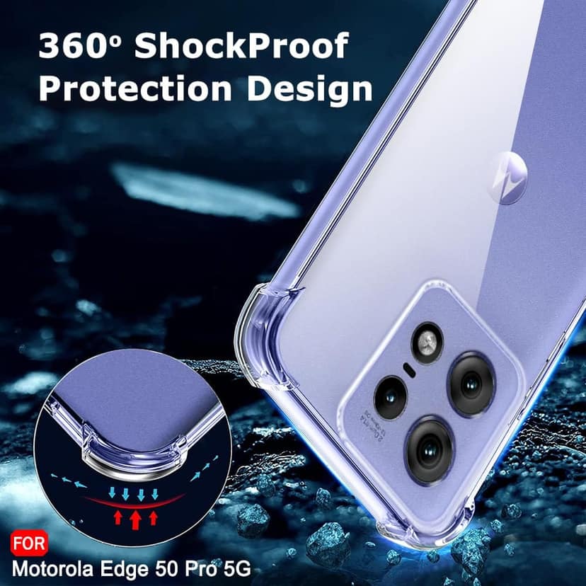 Starz for Moto Edge 50 Pro back Cover case transparent Shockproof view 6